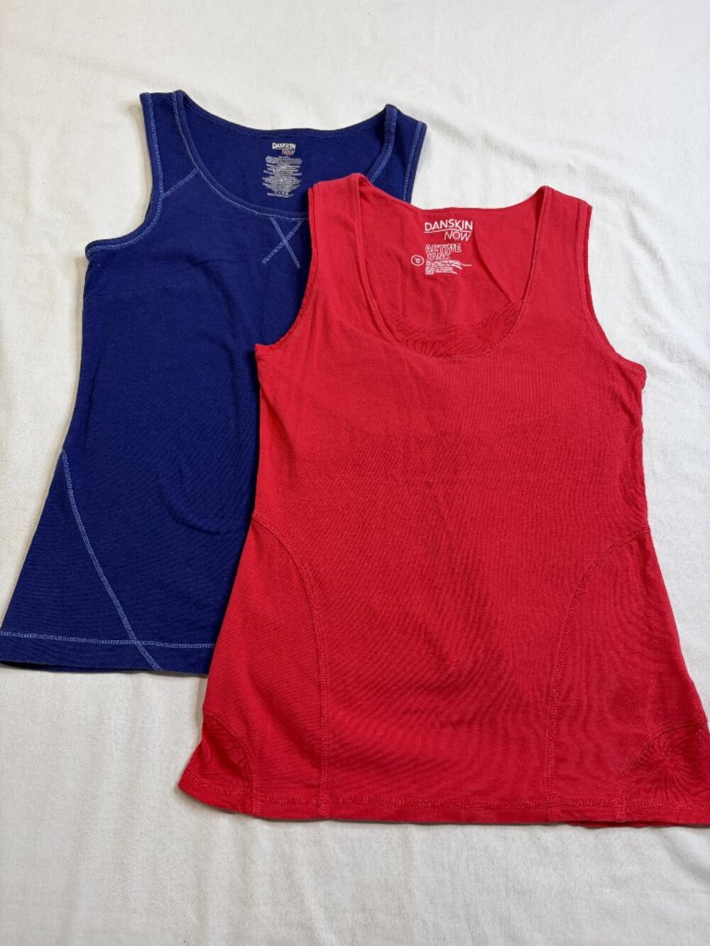 Danskin NOW Women’s Small Tank Top Bundle Red Blue Activewear